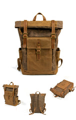 Oil-Waxed Canvas Weekend Rucksack