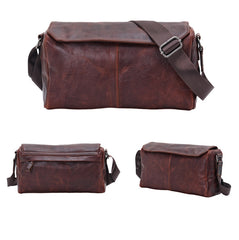Full-Grain Leather Cylinder Bag