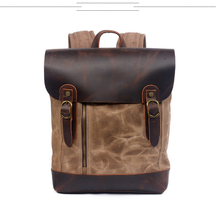 Hard-Waxed Canvas Travel Rucksack