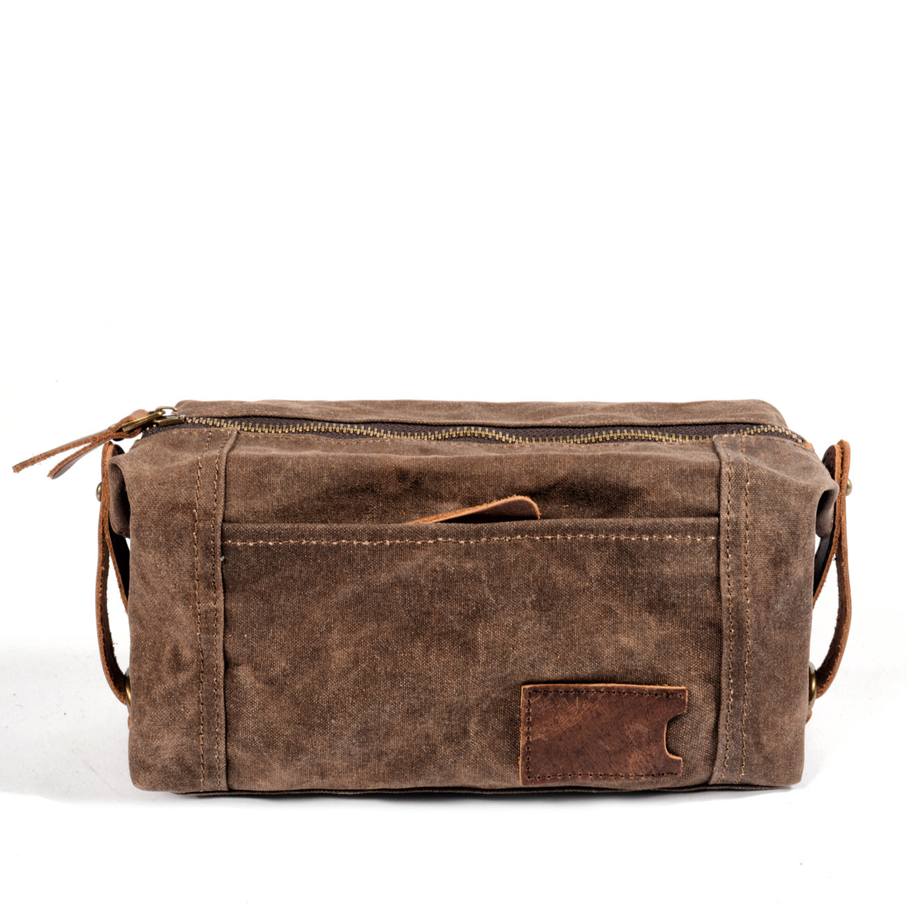 Waxed Canvas Washbag, Small