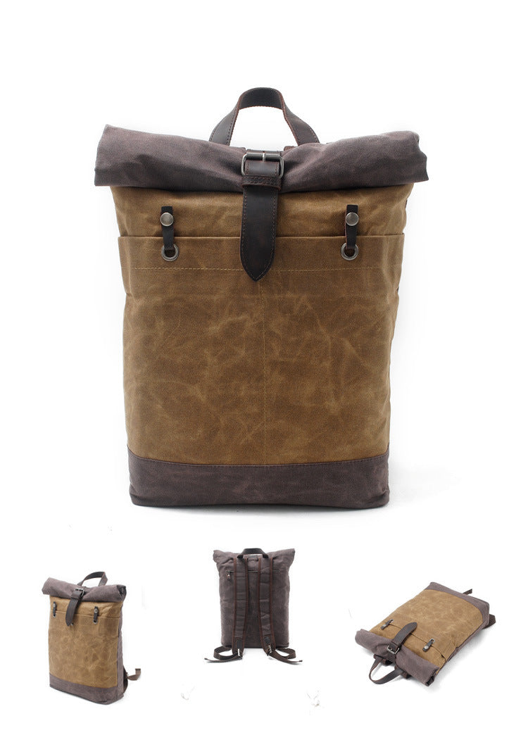 Waxed Canvas College Rucksack
