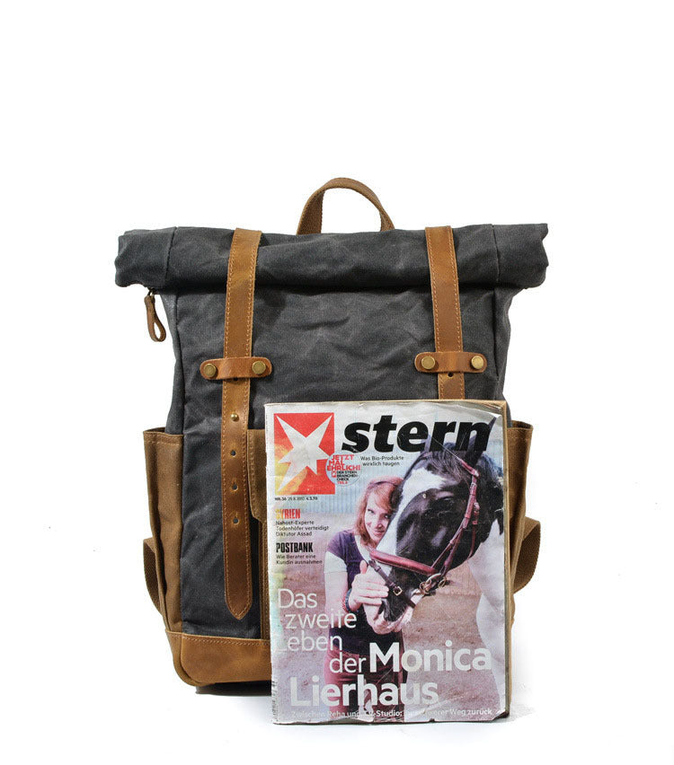 Waxed Canvas Travel Rucksack