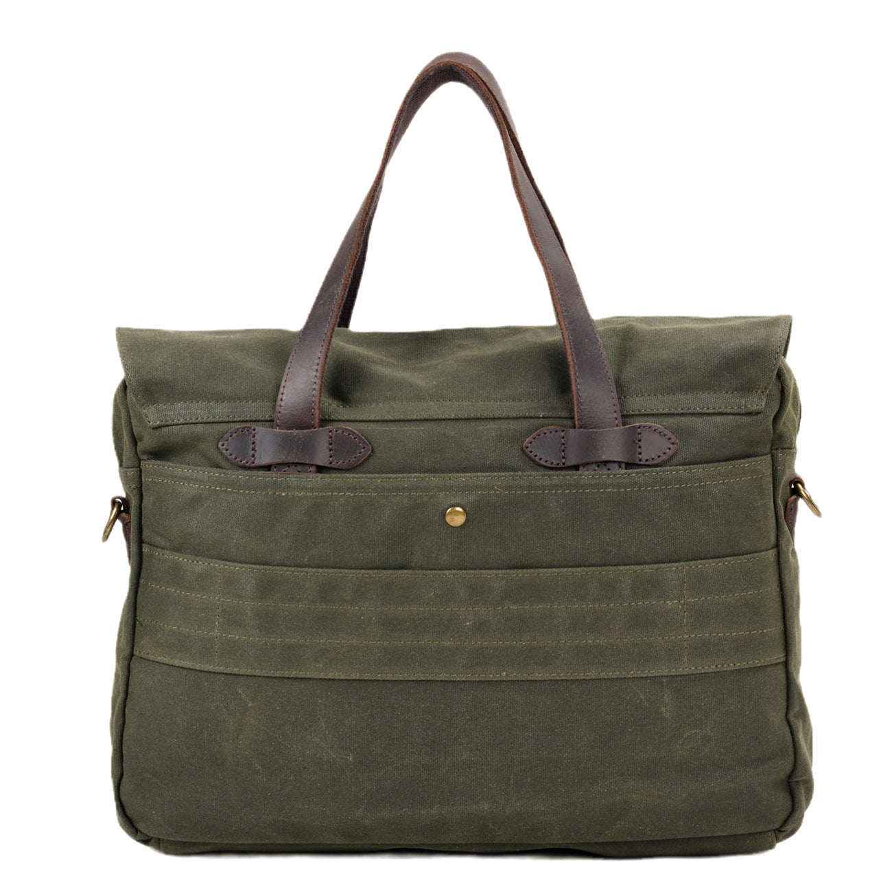 Soft Waxed Canvas Briefcase