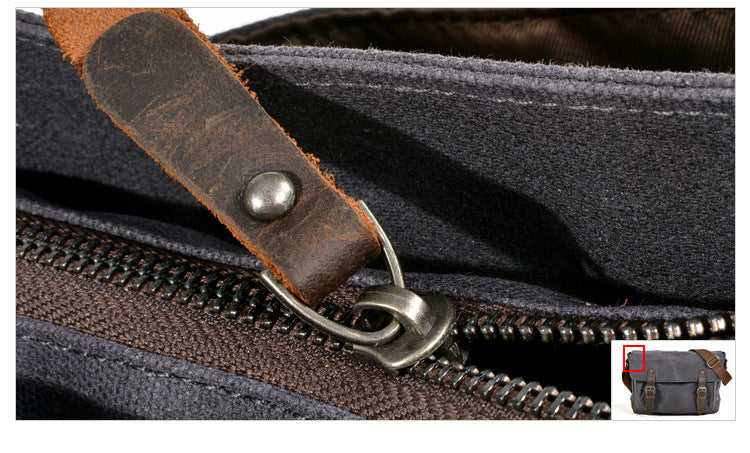 Oil-Waxed Canvas Sling Bag
