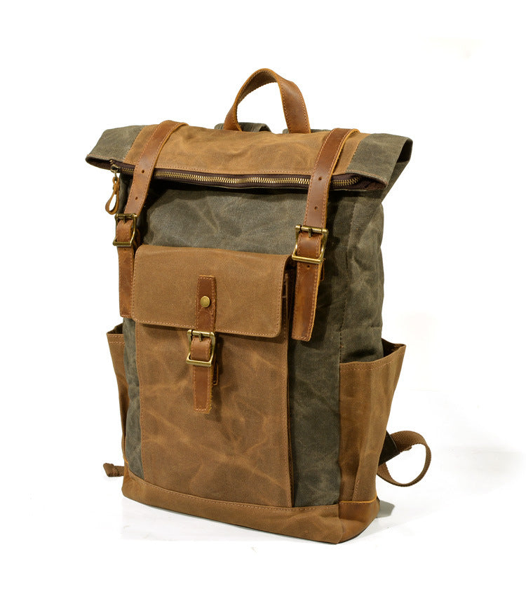 Oil-Waxed Canvas Weekend Rucksack