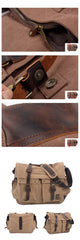 Canvas & Leather Large Messenger