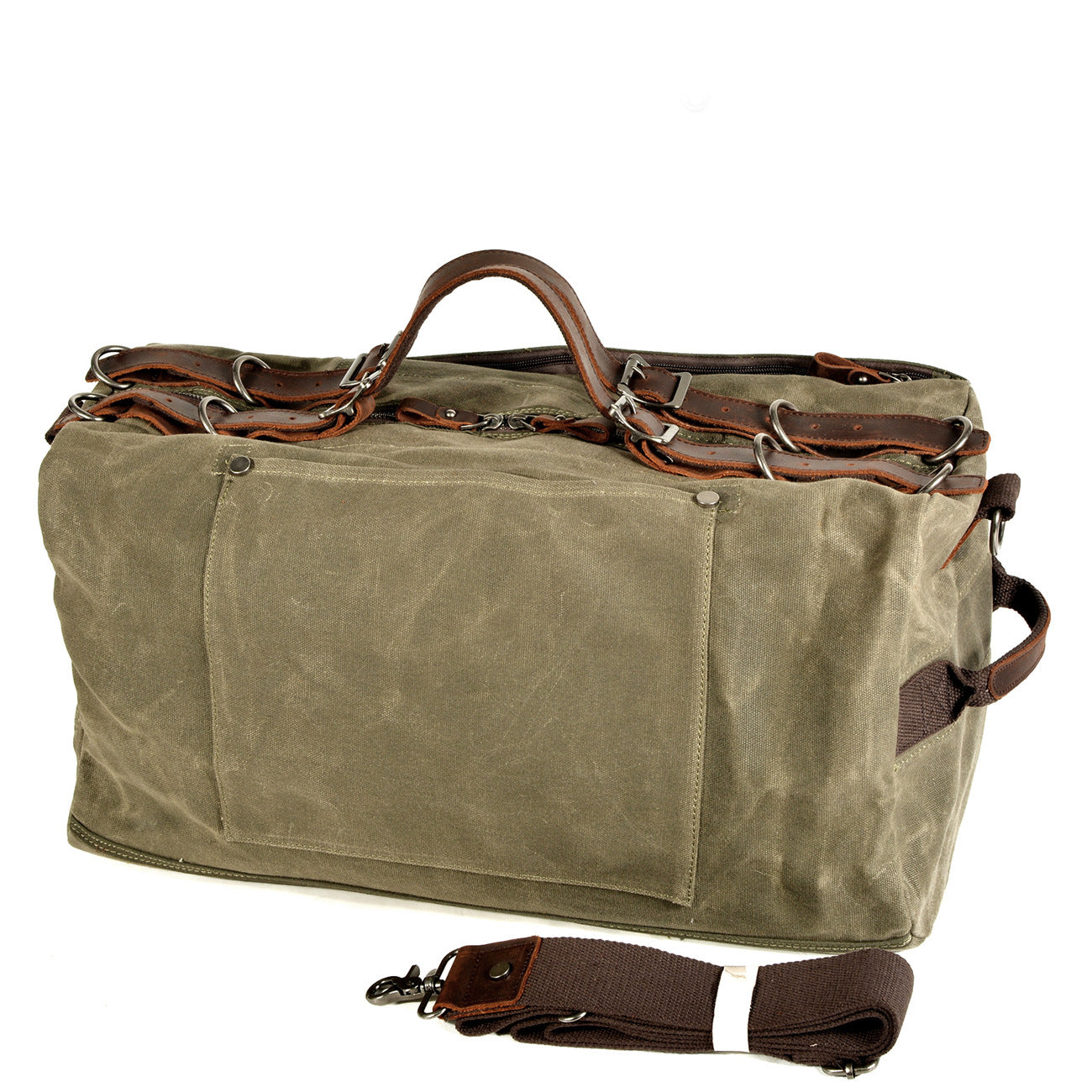 Rough Waxed Canvas Military Bag