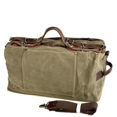 Rough Waxed Canvas Military Bag