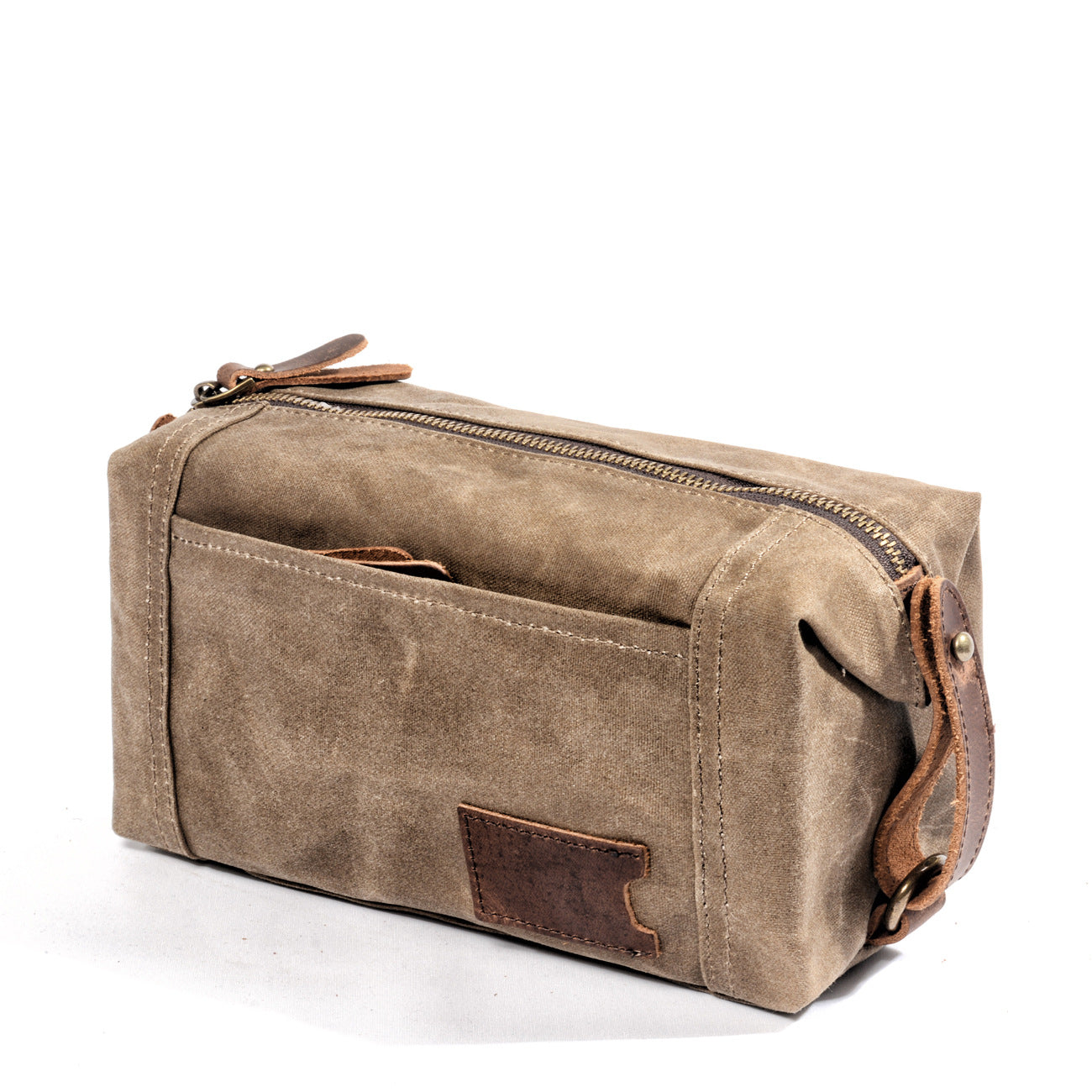Waxed Canvas Washbag, Small