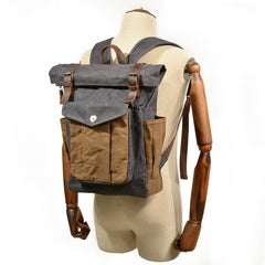 Oil-Waxed Canvas Outdoor Rucksack