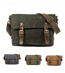 Oil-Waxed Canvas Sling Bag