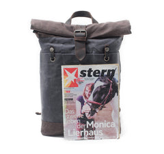 Waxed Canvas College Rucksack