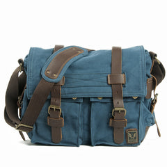 Canvas & Crazy-Horse Leather Messenger