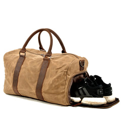 Canvas Gym Bag, Wet & Dry