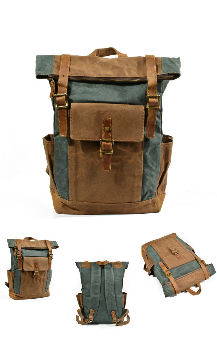 Oil-Waxed Canvas Weekend Rucksack