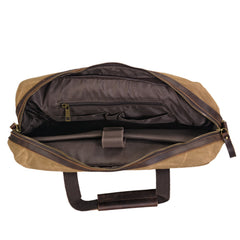 Water-Repellent Canvas Laptop Brief