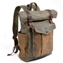 Oil-Waxed Canvas Outdoor Rucksack