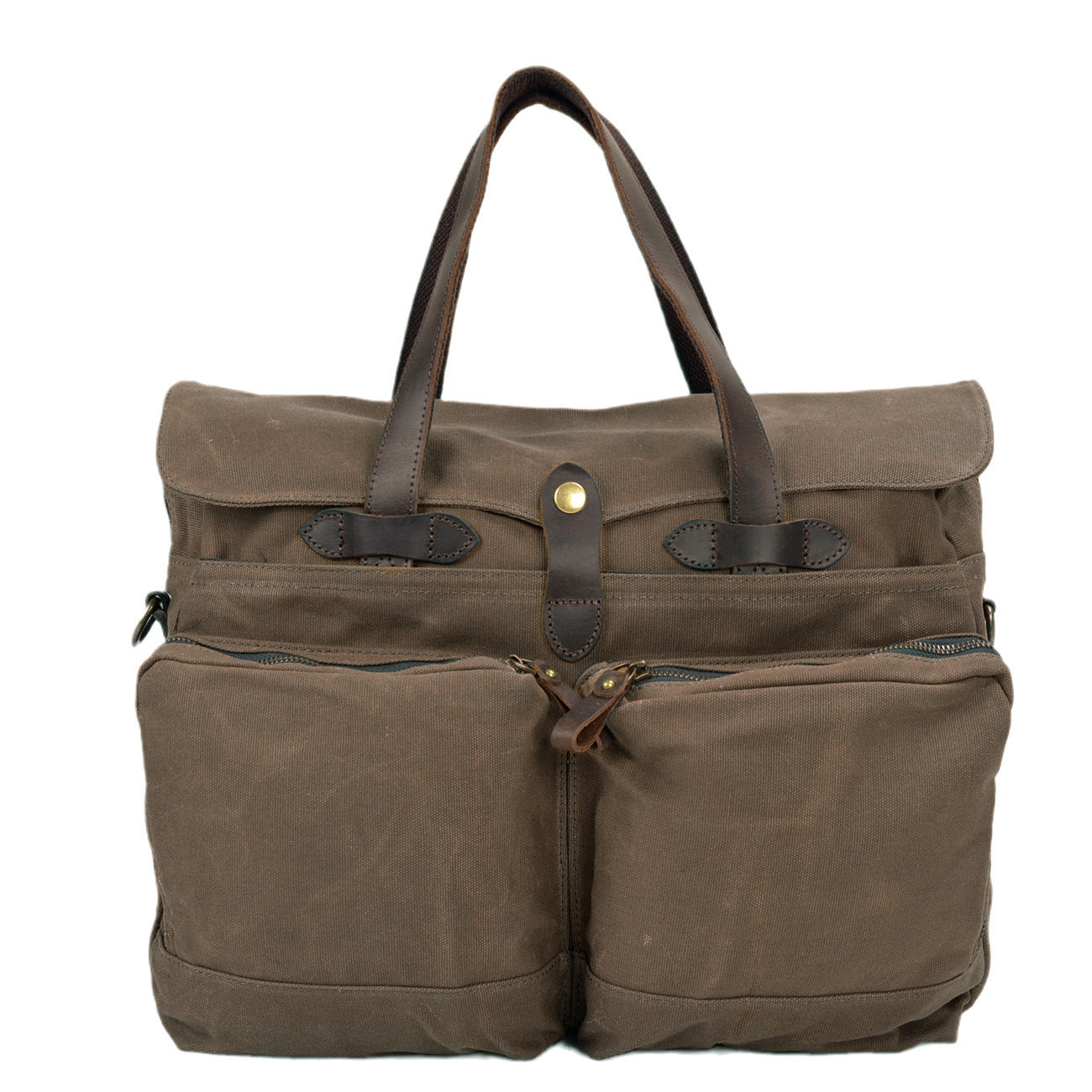 Soft Waxed Canvas Briefcase