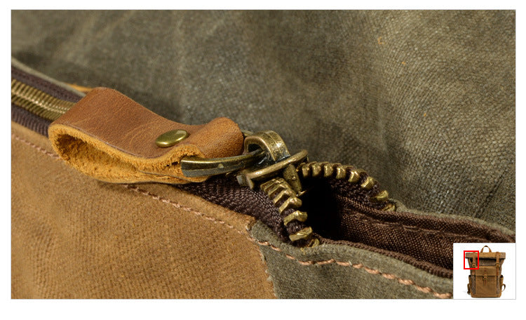 Oil-Waxed Canvas Weekend Rucksack