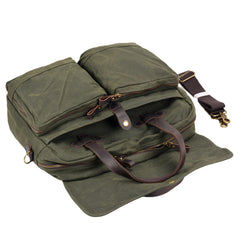Soft Waxed Canvas Briefcase