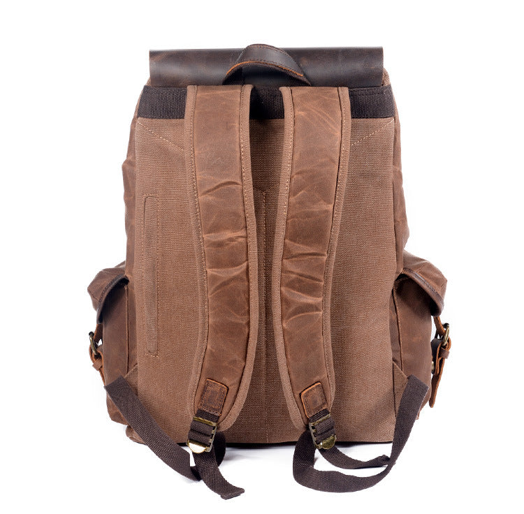 Drawstring Waxed Canvas Rucksack