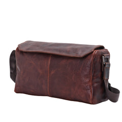 Full-Grain Leather Cylinder Bag