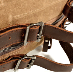 Rough Waxed Canvas Military Bag