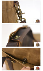 Water-Repellent Canvas Laptop Brief