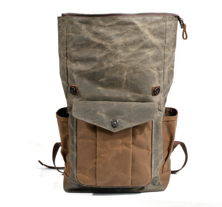 Oil-Waxed Canvas Outdoor Rucksack