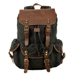 Drawstring Waxed Canvas Rucksack