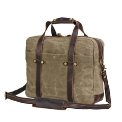 Water-Repellent Canvas Laptop Brief