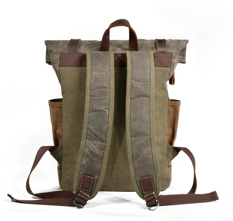 Oil-Waxed Canvas Outdoor Rucksack