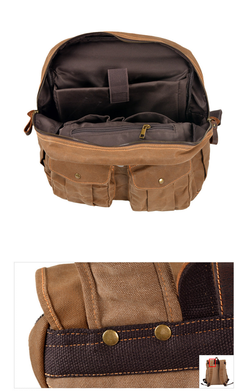 Waxed Canvas 16" Laptop Rucksack