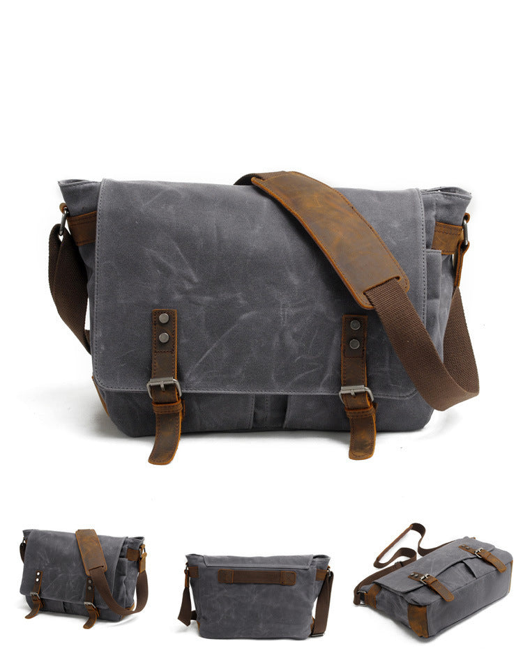 Canvas Laptop Crossbody Bag