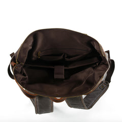 Waxed Canvas Contrast Rucksack