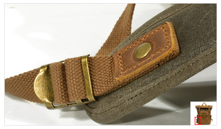 Oil-Waxed Canvas Weekend Rucksack