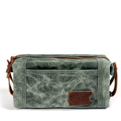 Waxed Canvas Washbag, Small