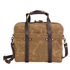 Water-Repellent Canvas Laptop Brief