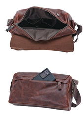 Full-Grain Leather Cylinder Bag