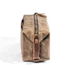 Waxed Canvas Washbag, Small