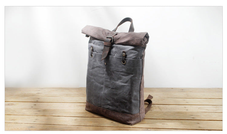 Waxed Canvas College Rucksack