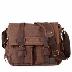 Canvas & Crazy-Horse Leather Messenger