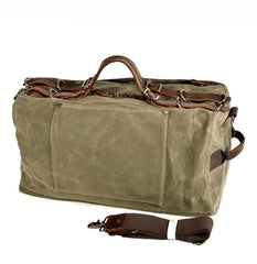 Rough Waxed Canvas Military Bag