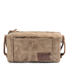 Waxed Canvas Washbag, Small