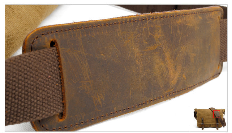 Canvas Laptop Crossbody Bag