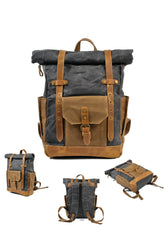 Waxed Canvas Travel Rucksack