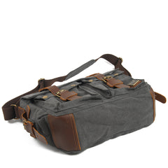 Canvas & Crazy-Horse Leather Messenger