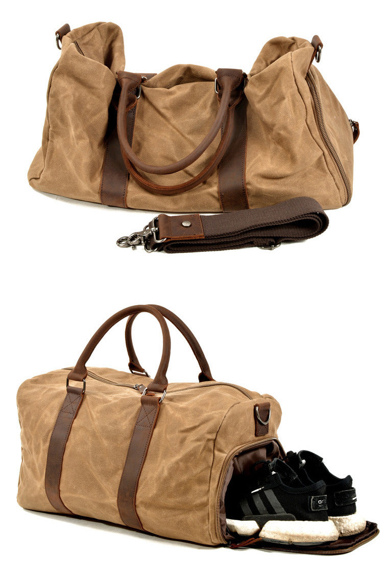 Canvas Gym Bag, Wet & Dry