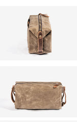 Waxed Canvas Washbag, Small