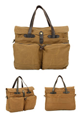 Soft Waxed Canvas Briefcase